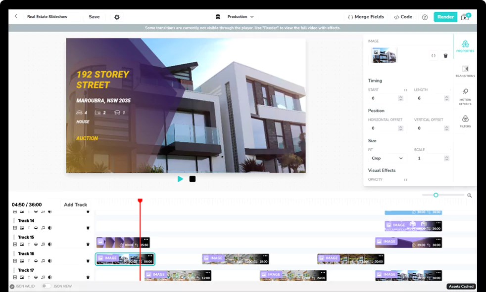 Shotstack Studio online video editor