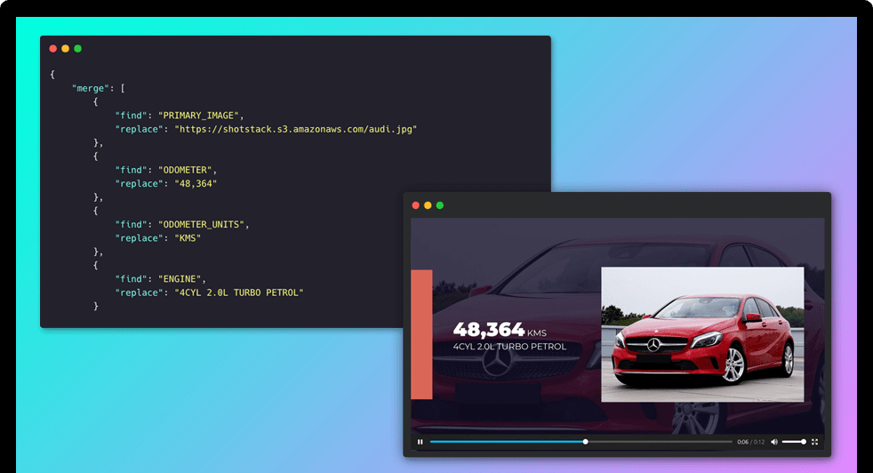 Generate automotive videos using code