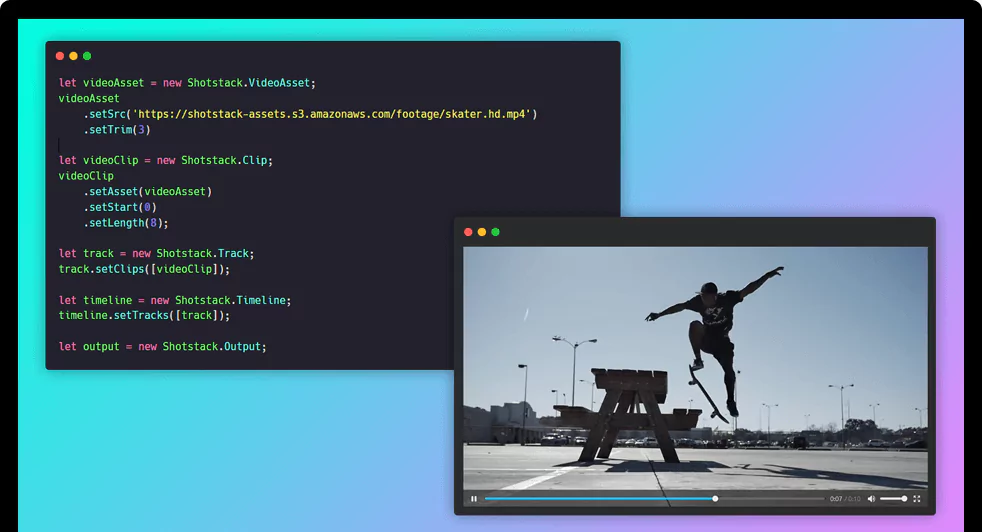 Editing video using Node.js