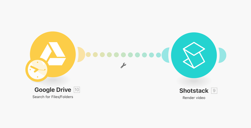 Google Drive to Shotstack Integromat Integration