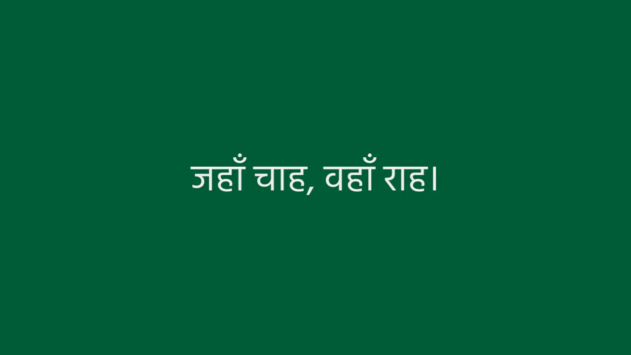 Hindi text example
